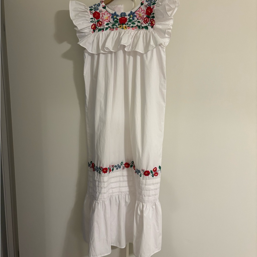 Mi Golondrina Reina Blanca Arroyo Maxi Dress